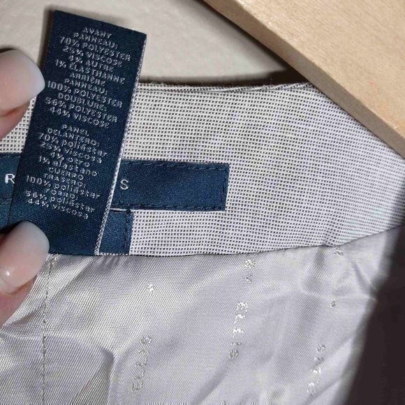 Perry Ellis Men's Vest Slim Fit Stretch Dressy Essentials Natural Linen‎ Sz M - Picture 7 of 12